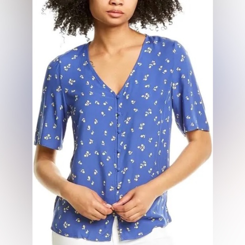 Joules Georgie Lemon Print Blouse 6